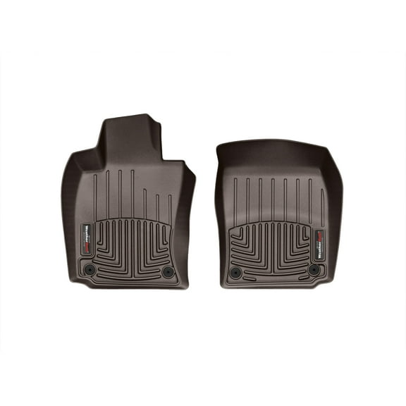 WeatherTech Custom Fit FloorLiners compatible with 2010-2016 Porsche® Panamera - 1st Row (Driver & Passenger), Cocoa