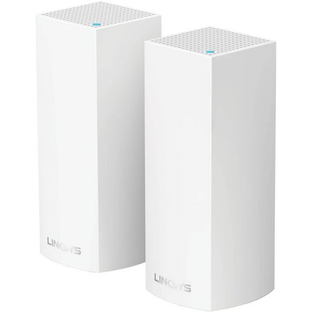 Linksys Velop Intelligent Mesh WiFi System, Tri-Band, 2-Pack White