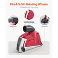 thumbnail image 2 of KFFKFF Dust Cover for Angle Grinders, Universal 4-5 inch Grinder Dust Cover with 6 Securing Washers, Modifiable Cutting Depth, Attachable to Vacuum Cleaner, Suitable for Wood, Concrete, Wall, Stone, 2 of 10