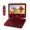 Red, variant on Magnavox 7 Inch Portable DVD Player with Swivel Screen, Translucent DVD Player with USB SD Playback, Rechargeable Battery, AV Out, Remote, Car Charger, 100–240V / DC 5V