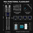 thumbnail image 4 of Rechargeable Flashlights, Handheld Tactical Flashlights, 5 Modes LED Flashlight, Flashlight Waterproof, 4 of 7