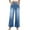 Blue, variant on Women's Wide Leg Jeans Casual High Waisted Stretch Baggy Loose Denim Pants Gray S