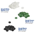 thumbnail image 5 of Tweeten Small Green Spots for Pool Billiard Table 50 pcs- 1/2" - Self-Adhesive, 5 of 5