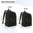 thumbnail image 4 of Balery Lilies Flowers Vintage Canvas Backpack for Men and Women - Large Capacity, Durable Travel Laptop Bag for School, Work, Hiking, and Outdoor Activities, 4 of 7