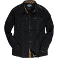 thumbnail image 1 of Ecko Unltd. Cheetah Prindetail Ls Woven Ed Button Up Shirt para hombre, negro, XX-Large, 1 of 1