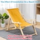 thumbnail image 4 of Repuesto de tela para silla de playa plegable de 120 x 43 cm, para exteriores, reclinable, 4 of 7