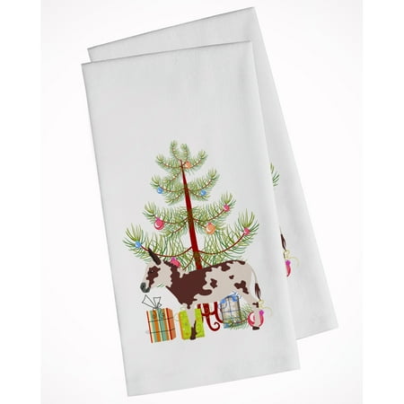 

Carolines Treasures BB9218WTKT American Spotted Donkey Christmas White Kitchen Towel Set of 2 19 X 25 multicolor