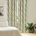 thumbnail image 2 of Ambesonne Abstract Curtains, Colorful Large Drops, Pair of 28"x95", Multicolor, 2 of 5