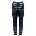 thumbnail image 1 of Hombres Abajo Pantalones Pantalones de plumón para hombre, pantalones delgados de escalada gruesos para esquí (negro brillante 5XL), 1 of 4
