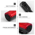 thumbnail image 2 of EeaseCA 1 set Bike Tail Light LED Lamp USB Charging Warning Taillight Riding Equipments, 2 of 8