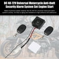 thumbnail image 2 of Unique Bargains DC 48-72V Universal Motorcycle Anti-theft Security Alarm System Set Engine Start, 2 of 3