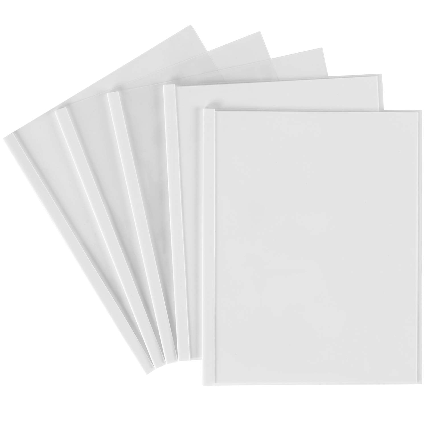 Sliding Bar Clear Report Covers, Pack of 50 (47710), Translucent cover