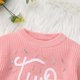 thumbnail image 5 of Jersey IDOPIP para niñas pequeñas, punto rosa con dos bordados, 5 of 6
