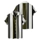 thumbnail image 3 of Camisas Para Hombre Casual Camisa de manga corta de los hombres de la impresión digital 3d de la del color de la tendencia de la moda (Green, S), 3 of 4