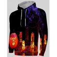 thumbnail image 4 of Sudadera con capucha y estampado 3D de murciélago, bruja y calabaza de 2024, patrón de bolsillo para Halloween, pareja, carnaval de Halloween, fiesta de disfraces, 4 of 4
