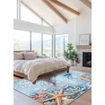 thumbnail image 2 of Jellyfish Area Rug for Bedroom 2.7x5 Ft Coral Starfish Ocean Coastal Super Soft fuzzy Throw Rug Non-Slip Fluffy Plush Indoor Floor Carpet for Living Room Nursery Home Decor, 2 of 8