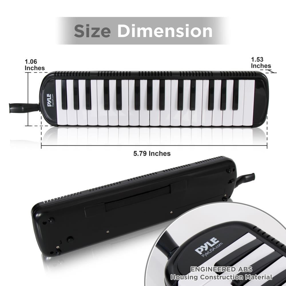 Instrumento Melódica Profissional de Piano da Boca – Conjunto de Melódica  de Piano com Boca de Teclado, Acessórios de Tubo, para Iniciante ou Banda –  Pyle (Preto) : : Automotivo