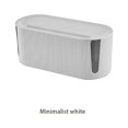 thumbnail image 3 of yingyy 1/2/3 Plug Board Bracket Wire Cable Organizer Power Case Home Dustproof Router Data Line Shelf for Household Tabletop White 1 Pc, 3 of 6