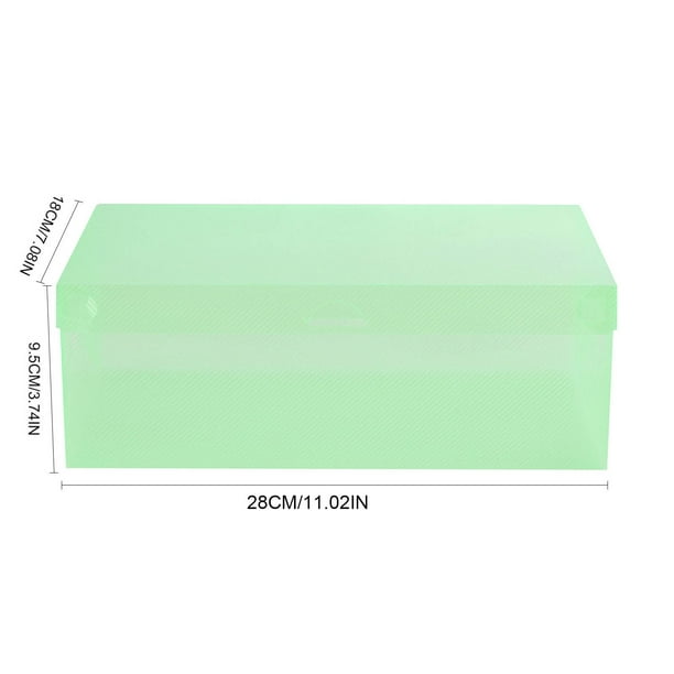Caja de Almacenamiento Plegable Espesado Estilo Flip Transparente, Caja de Zapatos de Plástico para Hombres Mujeres Niños Ropa Organización Y Salida Portátil