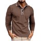 thumbnail image 2 of pstuiky camisas de hombre de manga larga, Cárdigan informal de manga larga con botones y bolsillo para hombre Tops casuales para hombres s, 2 of 7