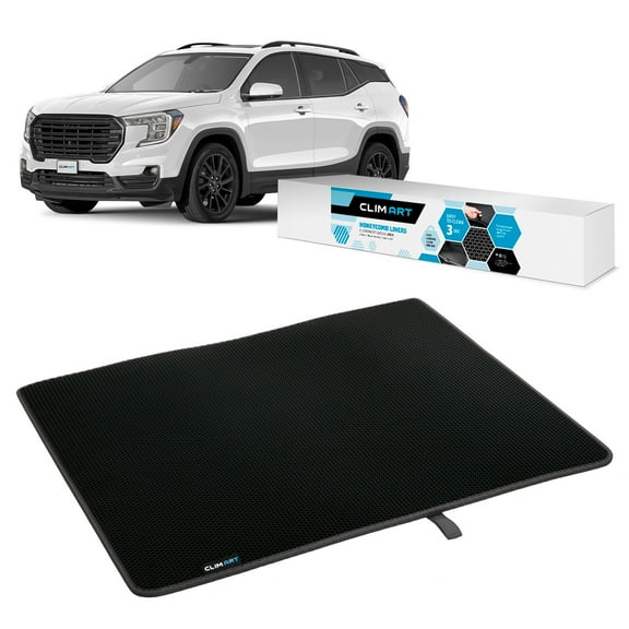 CLIM ART Cargo Liner for GMC Terrain 2018-2024 Custom Fit Trunk Mat, with Honeycomb Dirtproof & Waterproof Technology - All-Climate, Heavy Duty, Anti-Slip Cargo Liner, Luggage - FL01118086