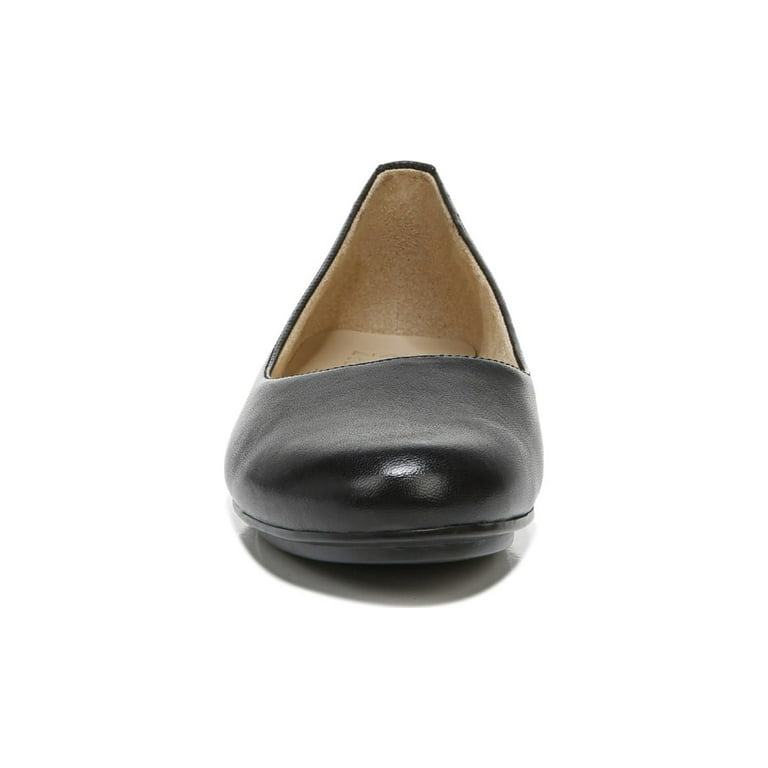 Naturalizer Women's Maxwell Ballet Flats, Black Leather, Size US 6