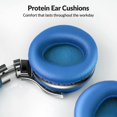 thumbnail image 4 of Auriculares Silensys E7 con cancelación activa de ruido Bluetooth, color azul, 4 of 8