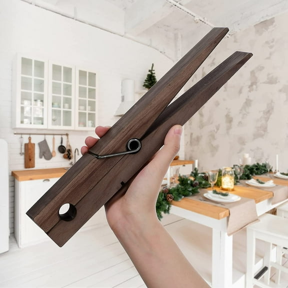 Giant Clothespin under $5! Cagogo Giant Wooden Clothespin 30cm, Adhesive Towel Holder, Bathroom Laundry Room Decor, Wall Mount Clothespin, Kitchen Nursery Organization