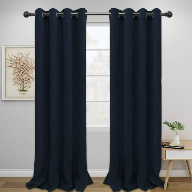 Cortina Easy-Going Blackout azul, 132 x 274 cm, 2 paneles