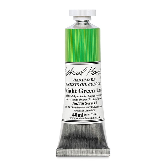 Michael Harding Handmade Artists Oil Color 40ml - Bright Green Lake