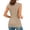 Khaki, variant on Bibifish Womens T Shirt Crew Neck Cap Sleeve Slim Fit Tops Soft Breathable Casual Summer Tees
