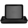thumbnail image 1 of OULII Baking Tray Oven Trays Black Stainless Steel Nonstick Surface Food Preparation For Home Users 2 Pcs, 1 of 8