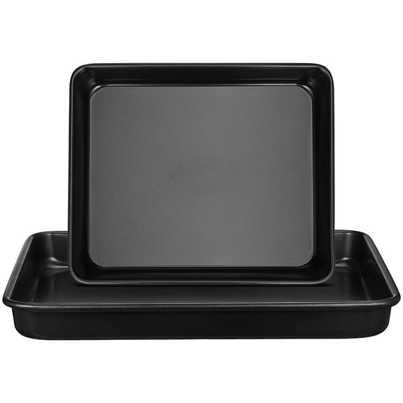 KAKOWELY Oven Baking Tray Rectangular 2Pcs 12.8X10.6X2.3In