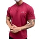 thumbnail image 1 of pstuiky camisetas de hombre, Camiseta de cuello en V para hombre, color liso, con mangas cortas elásticas, transpirables y modernas. camisetas de hombre xxl, 1 of 6