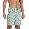 thumbnail image 2 of Gaeub Cute Honeybees Printed Men's Short Pajama Pants, Lightweight Lounge & Sleep Bottoms Keep You Cool - Small, 2 of 9