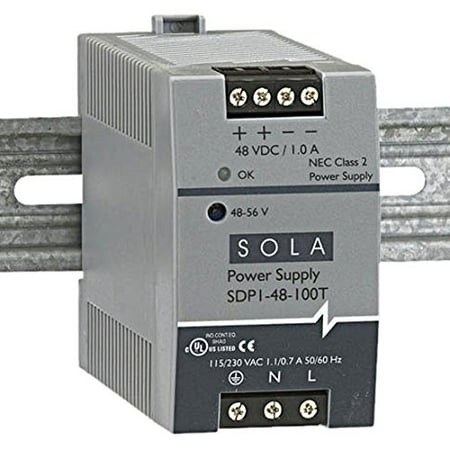 Hevi Metal - Sola/Hevi-Duty SDP1-48-100T DC Power Supply, 48-56 VDC, 1 Amp, 47-63 Hz
