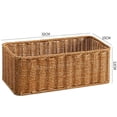 thumbnail image 6 of Rattan Style Multi-Purpose Storage Basket – Plastic Woven Organizer Bin for Bathroom, Living Room, Kitchen & Desktop, 6 of 6