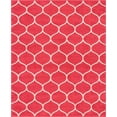 thumbnail image 2 of Unique Loom Rounded Trellis Frieze Rug, 8' x 10', Rasberry, 2 of 2