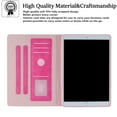 thumbnail image 5 of iPad Air 4th Gen Case 10.9", iPad Pro 11 Case 2020/2018, Allytech PU Leather Slim Shell Folio Flip Butterfly Flower Embossed Shockproo Auto Sleep Wake Stand Case Cover for Apple iPad Air 4, Rose, 5 of 6
