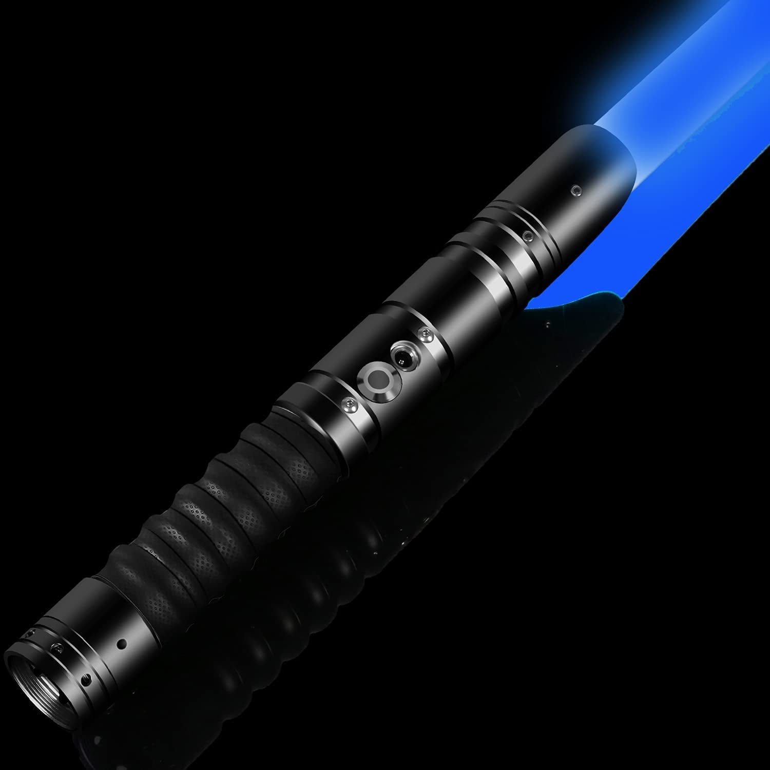 CVCBSER Flash Smooth Swing FX Dueling Lightsaber with12 Colors and 9 Kinds Mode Sounds Changeable Premium Aluminium Alloy Handle Light Saber Toys 