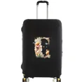 thumbnail image 1 of Housses de Valise Housse de Protection Valise de Voyage Anti-Rayures Housse Anti-Poussière Réutilisable Housse Anti-Poussière Lavable Motif Imprimé Floral Lettre 8floral Lettre C m, 1 of 6