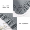 thumbnail image 7 of PiccoCasa Microfiber Ruffle Body Pillowcases with Envelope Dark Gray 20"x54", 7 of 7