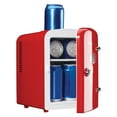 thumbnail image 6 of Frigidaire EFMIS171-RED 6+1-Can 48-Watt Retro Mini Portable Fridge with Top-Mounted Active-Cooling Can Holder (Red), 6 of 8