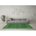 thumbnail image 3 of Ahgly Company Indoor Round Persian Emerald Green Traditional Area Rugs, 3' Round, 3 of 4