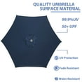 thumbnail image 4 of Autlaycil 9ft Outdoor Patio Umbrella with Base, 48lbs Water or 73lbs Sand Filled, Durable Ribs with Tilt and Crank - Navy Blue, 4 of 7