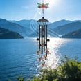 thumbnail image 7 of topjuju 35" Dragonfly Wind Chimes, Metal Wind Chimes Outside, Dragonflies Gifts for Yard Garden Decor, Best Housewarming/Birthday/Festival Gifts for Mother Grandma Father Friend, Memorial Chimes, 7 of 7