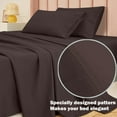thumbnail image 2 of shiyou-Full Bamboo Sheets Set - Cooling Bedding Sheet Set - Breathable Bed Sheet Set with 16" Deep Pocket Design (4 Pieces, Full, Chololate), 2 of 4