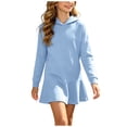 thumbnail image 3 of mgoYE Girls Swim Cover Up UPF 50+ Sun Protection Hoodie Long Sleeve Rash Guard Full Zip Quick Dry Beach Swimsuit Coverup(Light Blue,1-2 Years), 3 of 9