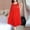 Red, variant on Women Casual Solid Dress Sleeveless Round Neck Lace Splice Dress Pullover Loose Dress Women plus Size Summer Nightgown Necessities Women Womens Nightgowns with Dogs Women Sleep T Comfy Sleep