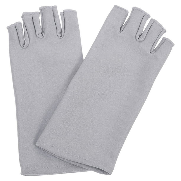 1 par de guantes con protección UV para mujer, sin dedos, para exteriores, bloqueador solar, ciclismo.